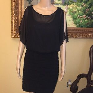 Xscape black cocktail dress
